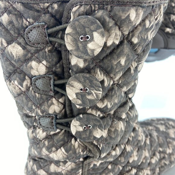The North Face ThermoBall Eco Button Up Winter Boots Womens Size 11 Brown New - Picture 8 of 13